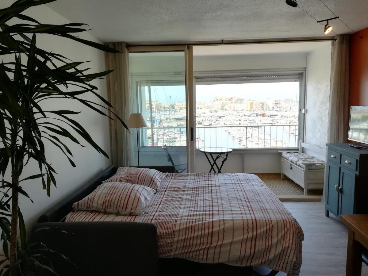 Studio Cabine Vue Port Avec Parking Prive, Piscine, Parc, Boulodrome 阿格德 外观 照片