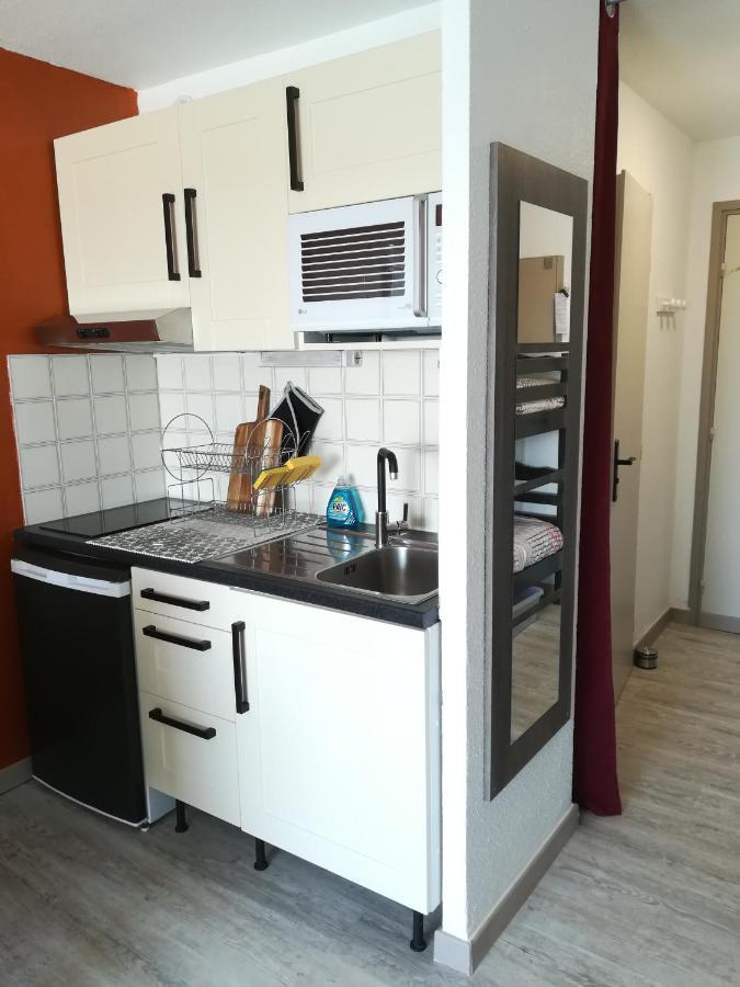 Studio Cabine Vue Port Avec Parking Prive, Piscine, Parc, Boulodrome 阿格德 外观 照片